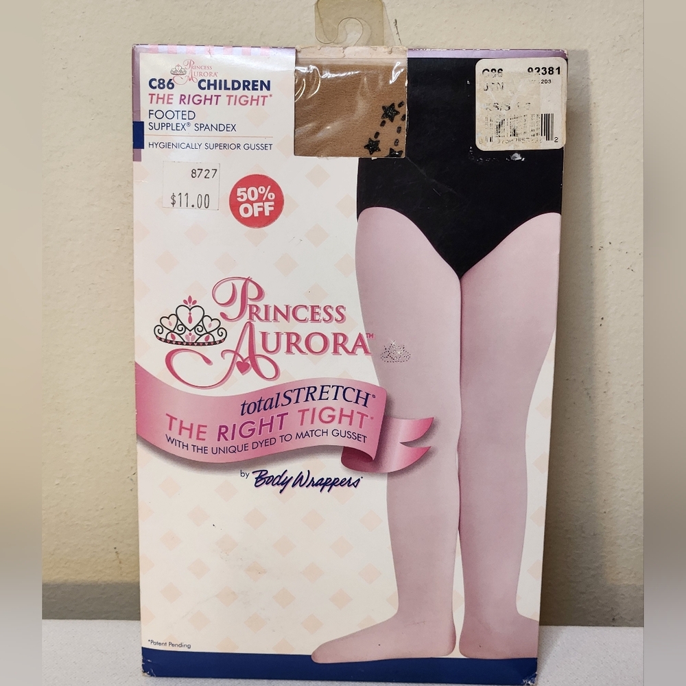 5 Princess Aurora The Right Tight Childrens Footed Tights C86 New Ballet Dance